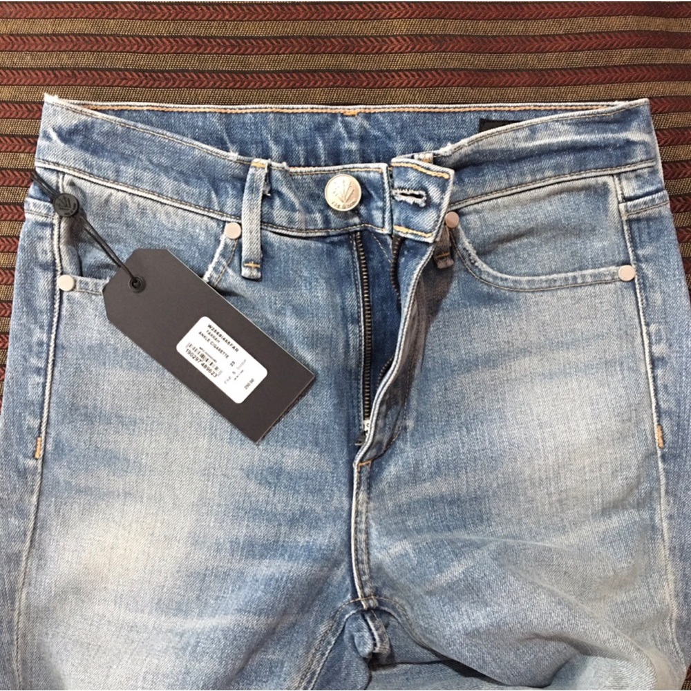 ❤️ RAG & BONE ❤️ COLLECTION STYLISH FARRAH ANKLE CIGARETTE RAW HEM JEANS . - Picture 11 of 12